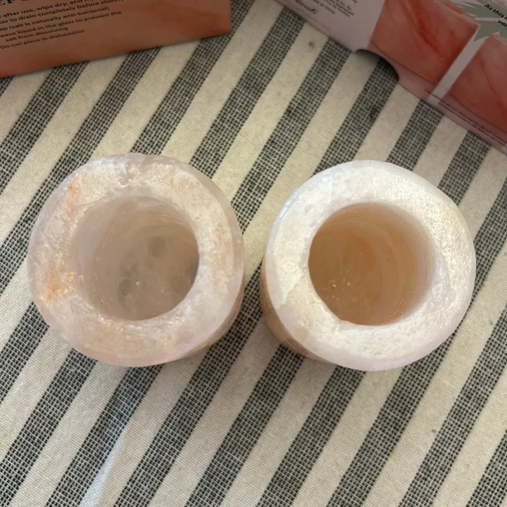 Final Touch Himalayan Salt Shot Glasses, Set of 2